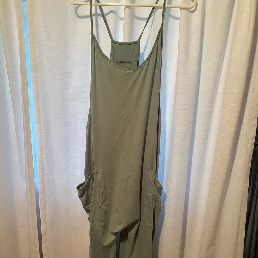 Mint green, super comfy, oversized jumpsuit